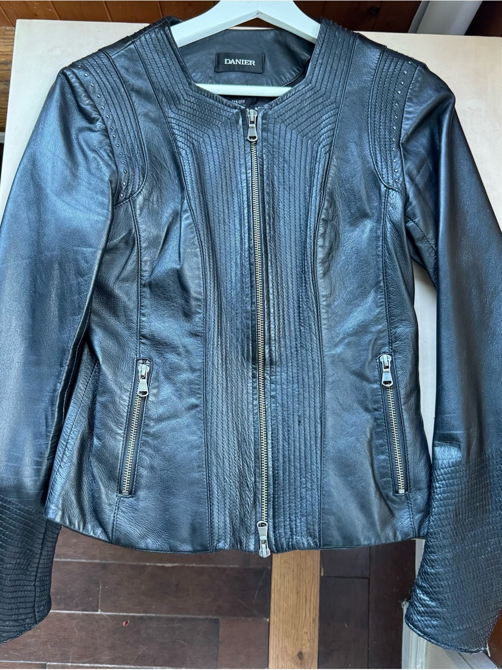 Danier Leather Black Moto Jacket